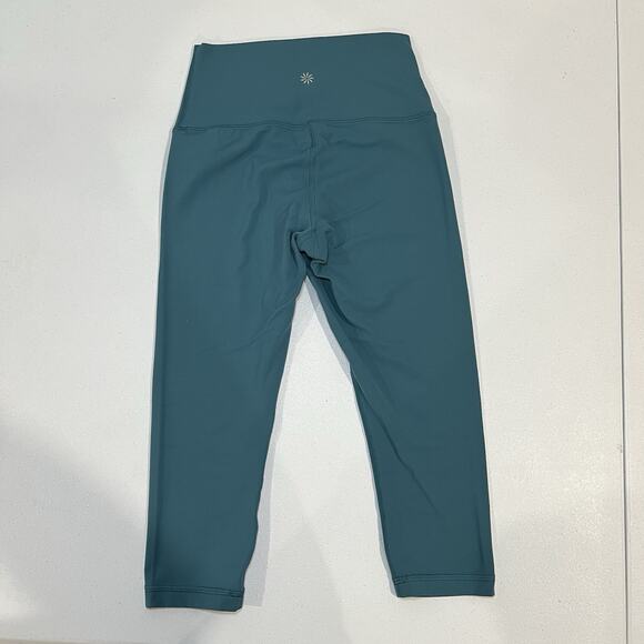 Athleta Transcend Capri Legging Teal‎ Size XS/P Activewear Gym Yoga - Picture 2 of 5
